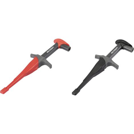 VOLTCRAFT MSK-115 Sicherheits-Abgreifklemmen-Set Buchse 4 mm CAT III 1000 V, CAT IV 600 V Schwarz, R