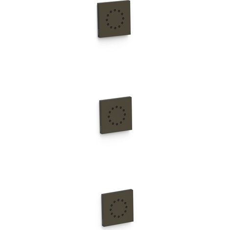 TRES 13451501KMB 3 Jets Empotrados de Hidromasaje Color Negro Bronce - ref: 13451501KMB