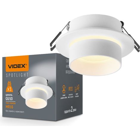 Einbauleuchte Videx Halogen GU10 rund weiß