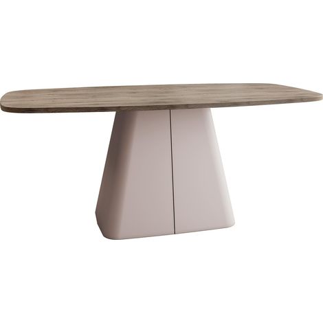 Mesa de centro Oswego 158, Luminoso madera + Cachemira, 48x60x120cm, Diámetro: 0, Aglomerado laminado, Angular (1/3)