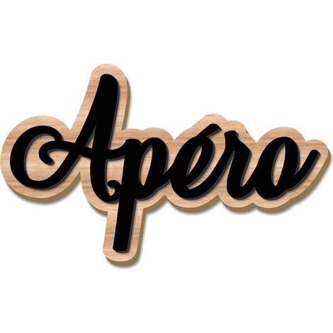 Décoration murale en bois Apéro (1/2)