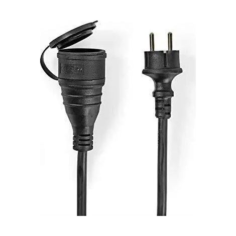 Nedis PECN120FBK cavo di prolunga nero 20 m