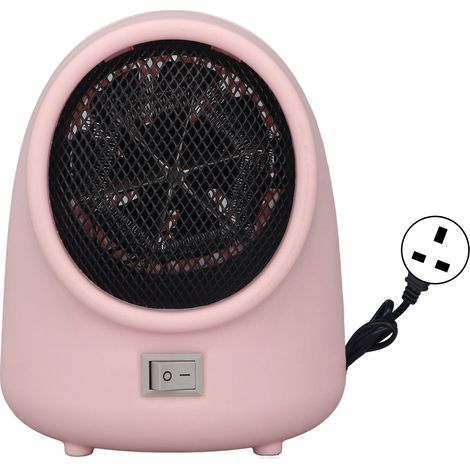 Chauffage Mini 3S à chauffe rapide, protection anti-surchauffe, réchauffeur portable pour petit espace, idéal pour maison, dortoir, bureau, rose Sakura, prise UK 220V (1/5)