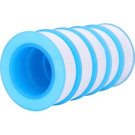 Ruban d'étanchéité pour filetage en PTFE, 5 rouleaux, ruban d'étanchéité pour tuyaux, ruban d'étanchéité spécial plomberie, haute résistance, résistant à la corrosion, blanc, type universel, résout le (1/4)