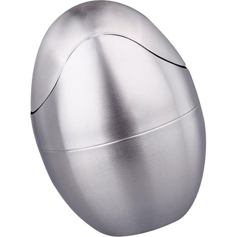 Edelstahl Abfalleimer mit Schwingdeckel Größerer