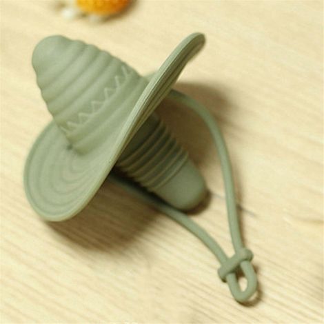 Set mit 2 Silikon-Flaschenverschlüssen in Form eines Cowboyhuts für Rotwein A (1/5)