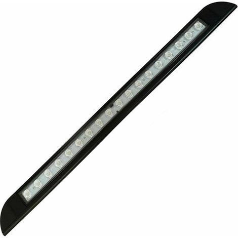 Luz LED para toldo - Iluminación exterior para caravanas - Iluminación segura - Diseño impermeable - 256 mm de longitud - Negro (1/5)