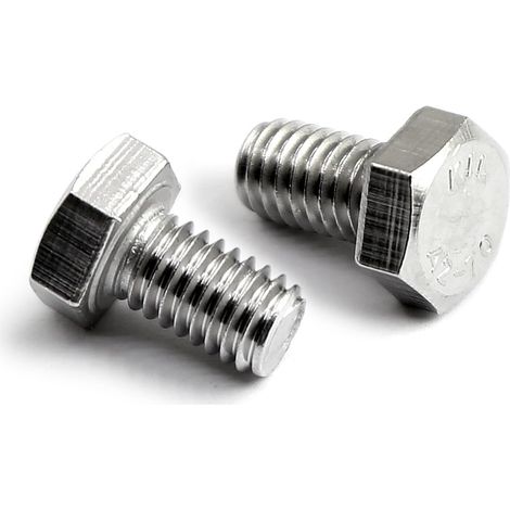 (60 Pièces) Vis à Tête Hexagonale M5x10mm Vis Boulon en Acier Inoxydable 304(A2) à Filetage Métrique Complet (1/5)