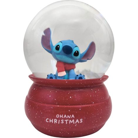 Sfera di Neve H11 Stitch Base Rossa Peraga Christmas