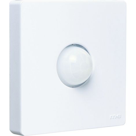 m-e modern-electronics 41443 Bewegungsmelder 90 ° Weiß IP54 (1/2)