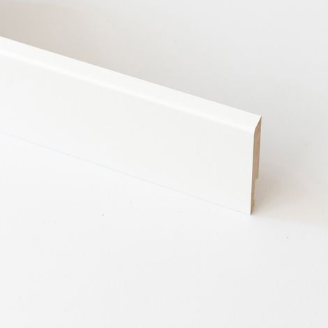 BATTISCOPA 80X14 MM MDF 240 CM BIANCO- 5,0 pz