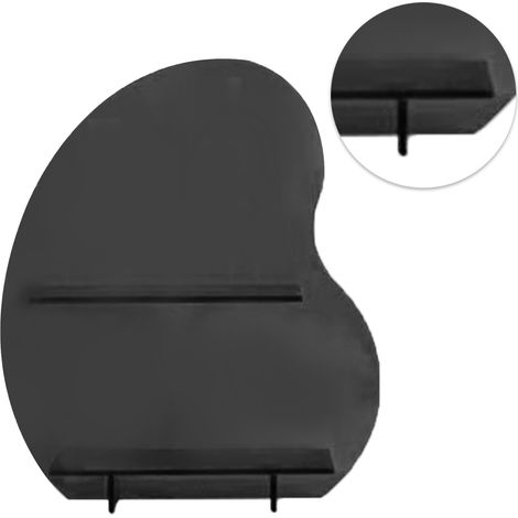 Présentoir à cosmétiques, plateau de maquillage, organisateur pour salle de bain, chambre, dressing, bureau, noir, taille S (1/5)
