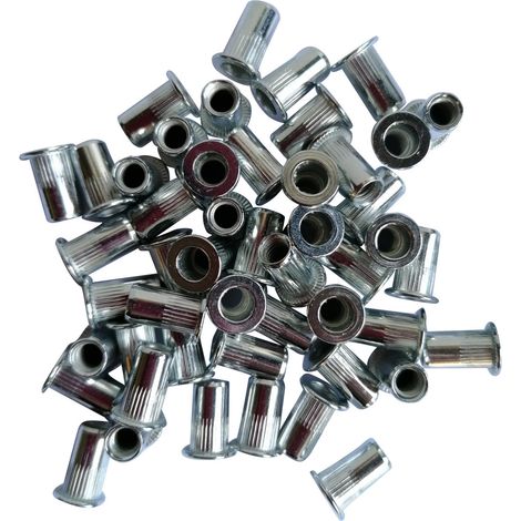 Sachet de 50 inserts filetes acier galvanise de m5 (1/2)