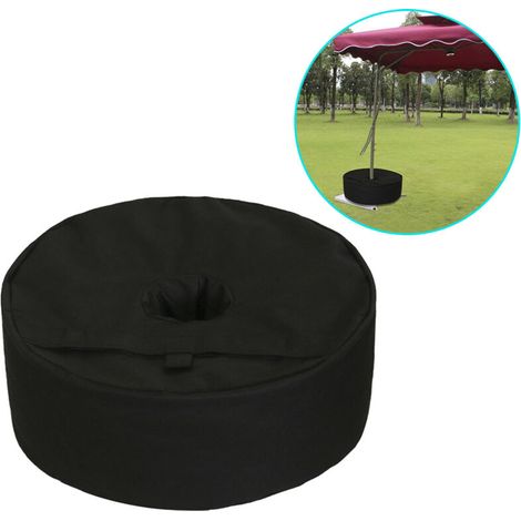 Round awning weight bags (38cm, black) - Windproof, optimal stability (1/5)