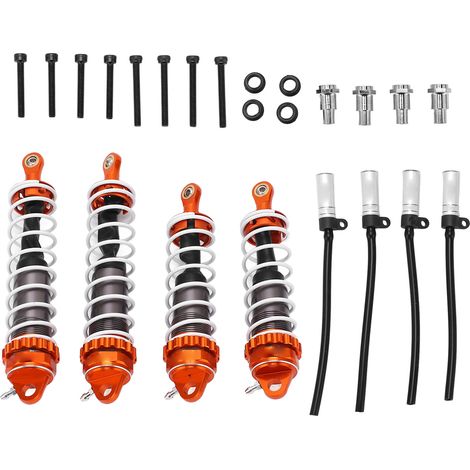 RC-Stoßdämpfer aus Aluminiumlegierung für ZD Racing 1/7 DBX07 - Ersatz-Stoßdämpferfedern (Titanorange) (1/5)