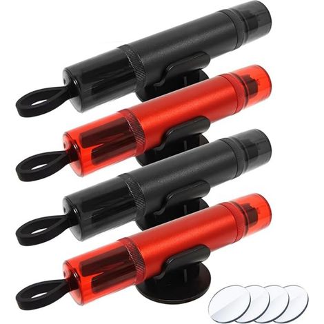 Autoglasbreker - Gordelsnijder - Noodhulpgereedschap - Aluminium ABS - 9 cm - 16 mm Diameter - Voor Auto Noodgevallen - 4 stuks (1/5)