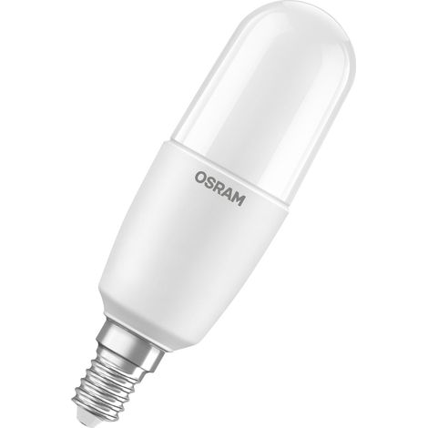 Ampoule LED OSRAM Classic Stick 8,5 W 827, blanc chaud 2 700 K, E14, mate, 806 lm, 15 000 h, pour espaces de vie