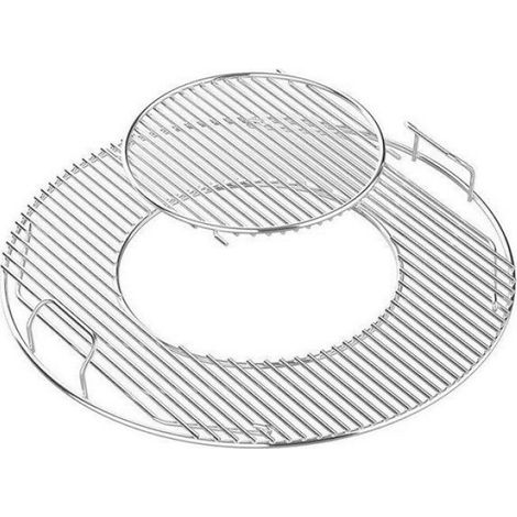 Grille de Barbecue Circulaire en Acier Inoxydable - ZVD - Portable - 54.6cm - Charbon PZCC2 ensembles, 2 grands et 2 petits (1/4)