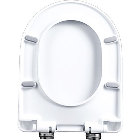 Siège de toilette blanc épais, housse universelle en forme de U, pour ménage et hôtel, largeur 37CM, longueur 42 à 48CM (1/5)