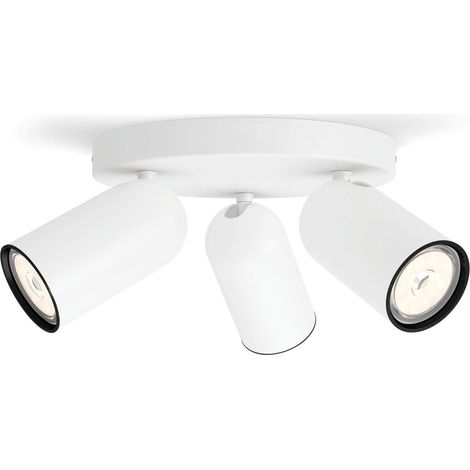 Philips LED, Lampadario a Faretti, 3 Punti Luce, Bianco, Testa orientabile, Bianco (1/5)