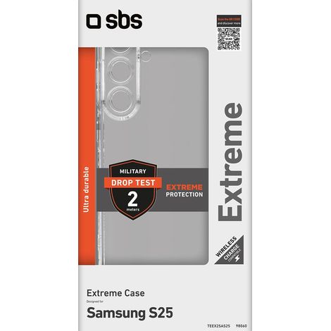 SBS Extreme X2 Cover Per Samsung Galaxy S25 Trasparente (1/4)
