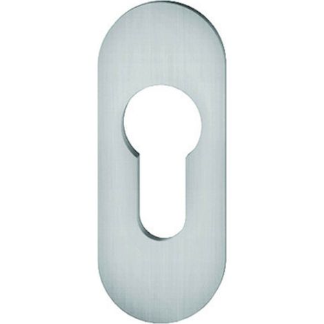 FSB Kleberosette oval PZ 70x28x2mm Edelstahl fein matt (1/3)