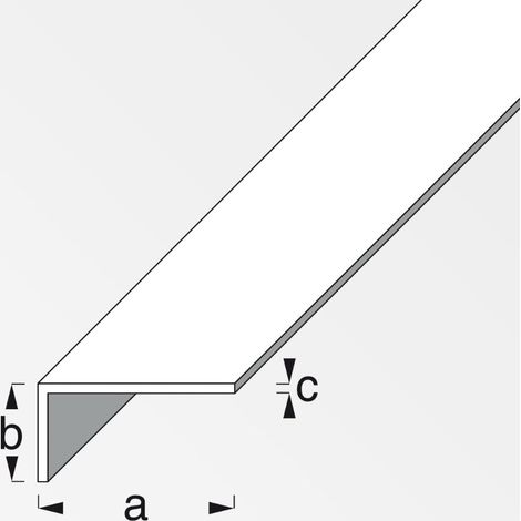 angolare pvc bianco 20x10x1,5 - 1 metro. (1/2)