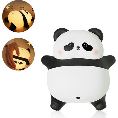 Veilleuse tactile avec minuterie, veilleuse pour enfants Rechargeable, à intensité variable, lampe de chevet, en silicone ye'deng (1/5)