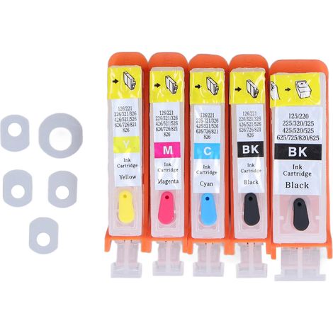 Cartouches d'encre rechargeables PP pour imprimante PIXMA IP3600 IP4600 IP4700 MP540 MP550 MP560 (1/5)
