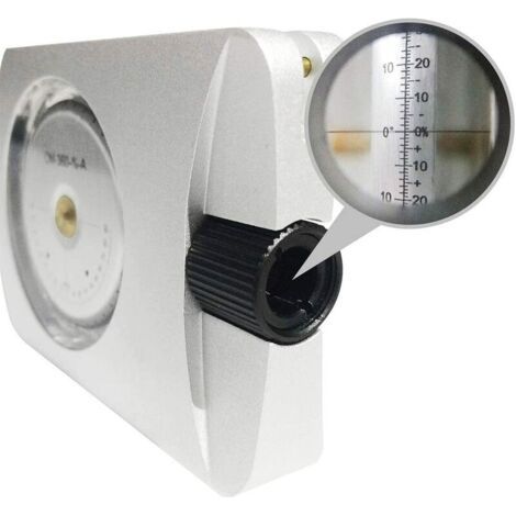 Inclinomètre portable en aluminium – mesure avec précision la hauteur, la pente et l'angle – étanche et résistant aux chocs – cadran d'azimut haute définition (1/2)
