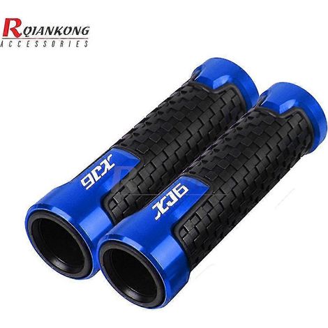 Leviers de frein et d'embrayage, poignées et embouts de guidon pour moto Yamaha XJ6N, XJ6 Diver et XJ6 N (2009-2015) - Bleu