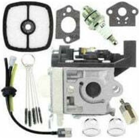 CARBURORTEUR CARB Reconstruction de tuyaux de Carburant et d'ampoules d'amorçage pour Zama RB-K94 Kit de carburateur Echo SRM-265 SRM-265ES Tondeleur (Color : Silver-1 Set Carburetor) (1/4)