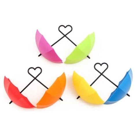 Pack de 6 Parapluies Porte-clés et Vide Poche avec Fixation Murale - Déco Pratique Esthétique et Design (1/5)