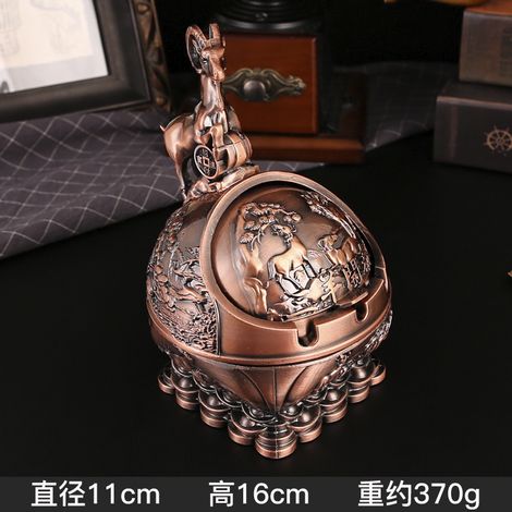 Cendrier créatif Zodiaque (12 Zodiaque Rouge Bronze Antique - Mouton Version Améliorée) (1/2)