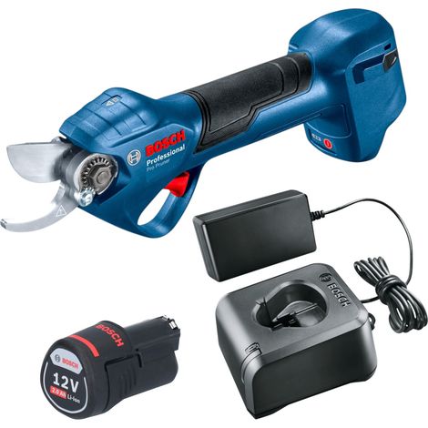 Bosch Pro Pruner Forbici professionali a batteria 12 V + 1x batteria ricaricabile 2,0 Ah + caricabatterie (1/5)