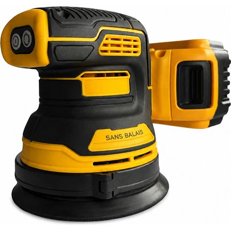 Ponceuse excentrique sans fil 21V brushless 350W Ø 125 mm machine nue sans batterie 2 19 × 18 × 17 cm 1,2 kg – Livraison gratuite (1/4)