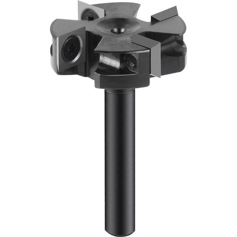 Fraise à défoncer 8 mm – Diamètre de coupe 40 mm – 4 ailes en carbure pour finition bois dur – Compatible CNC et routeurs (1/5)
