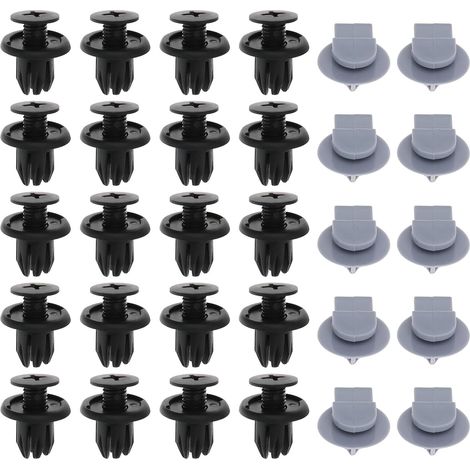 Store 20 Clips de Lot de Fixation pour Pare-Chocs + 10 Clips de Garniture de Passage de Roue Compatibles avec BMW Mini Cooper Cabriolet Clubman Clubvan Countryman Coupé Paceman Roadster R50 R52