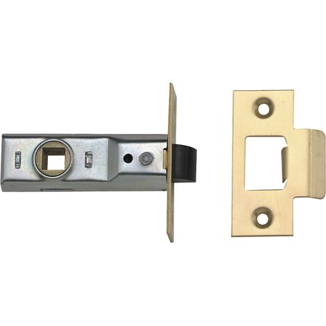 Union Tubular Mortice Latch J2648-PL in Polished Brass, 64mm (2.5 inches), Suitable for Box Installation