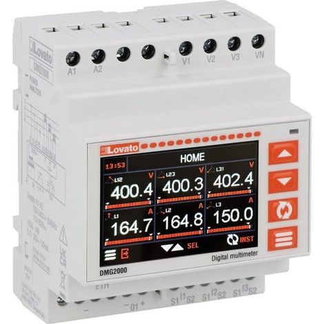 Analizzatore di rete modulare con display LCD Lovato DMG2000