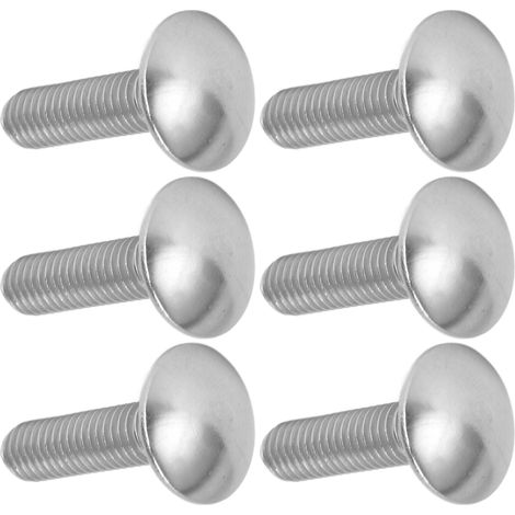 30 Stück M8x1,25 Schrauben, A2 Edelstahl, Vierkant-Grobgewinde, Schlossschrauben DIN603M8x30 (1/5)