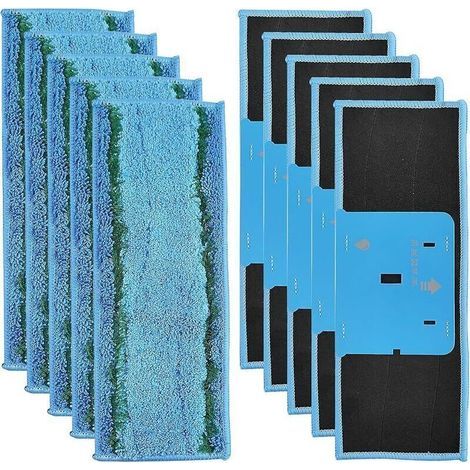 Lot de 10 Chiffons de Nettoyage en Microfibre pour Irobot Braava Jet M6 (M6134), Produits et Accessoires de Nettoyage (1/5)