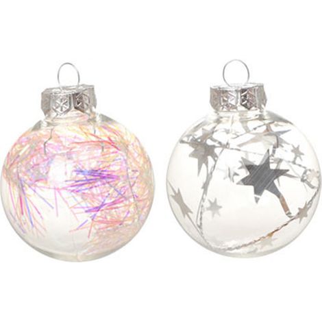 Bola De Adorno Colgante - Transparente - Para Árbol De Navidad Fiesta Hogar Decoración - 1 Unidad (1/5)