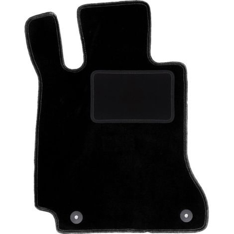 Tapis conducteur noir pour : Mercedes C W205 avec repose-pieds break, berline (2015-)