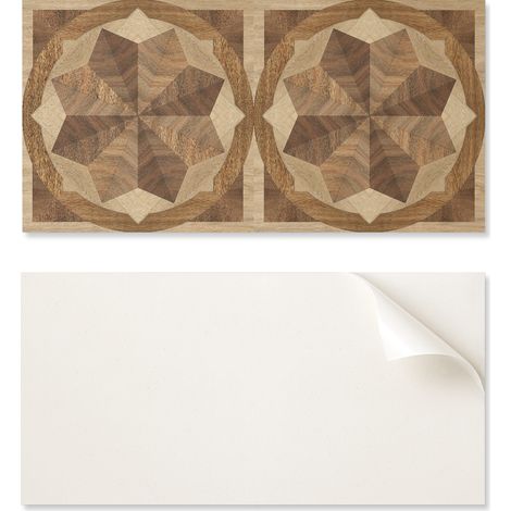 Azulejos decorativos con gr谩ficos, patr贸n geom茅trico multicapa, 10x40x20 cm
