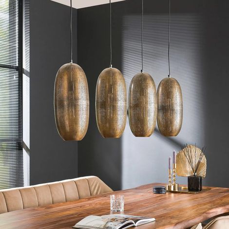 [GEBRAUCHT] B-Ware Cosima Hängeleuchte Pendelleuchte Esszimmer Bronze Antik Linear Leuchte Lampe