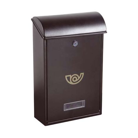 CASSETTA POSTA VILLA ALUBOX  ACCIAIO VERN ANTRACITE MM 250X100 H.MM 400