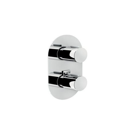 Parte esterna termostatico incasso a 1 via per doccia Nobili serie LIKID LK00101CR Cromato - Ottone