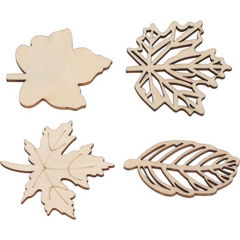 80 lames creuses en bois, lames creuses composites en bois découpées avec précision, pour la décoration. (1/5)