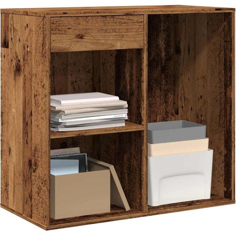 Kosmetikschrank Altholz-Optik 80x40x75 cm Holzwerkstoff